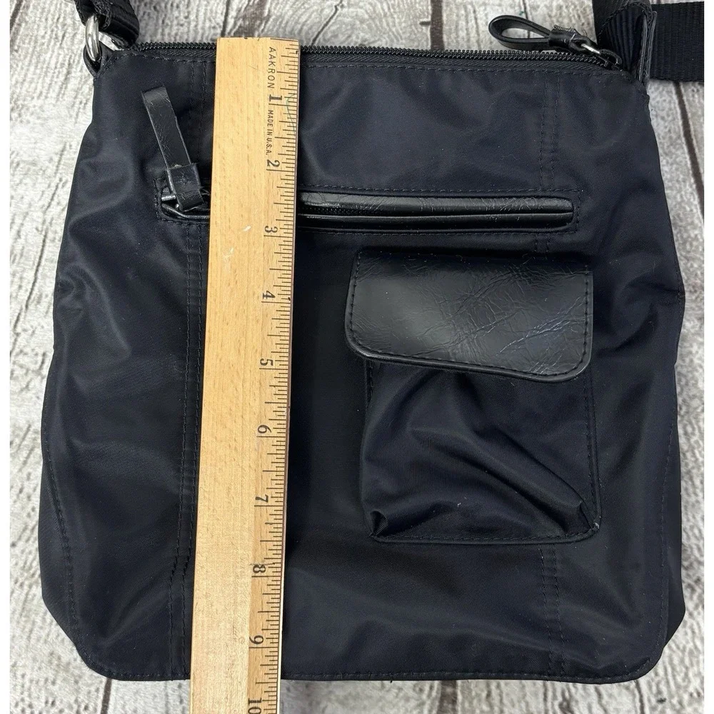 Nine & Co by Nine West Black‎ Nylon Crossbody Shoulder Bag 9